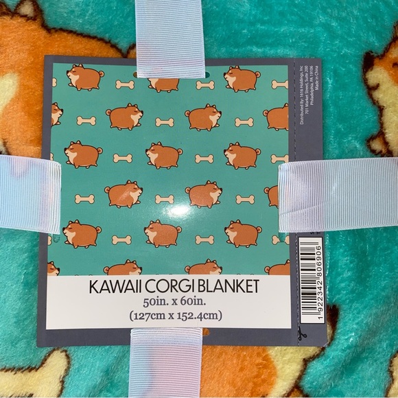 KAWAII CORGI BLANKET. 50 x 60 NWT - Picture 3 of 3